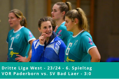 Dritte Liga West - 23/24 - 6. Spieltag VOR Paderborn vs. SV Bad Laer - 3:0